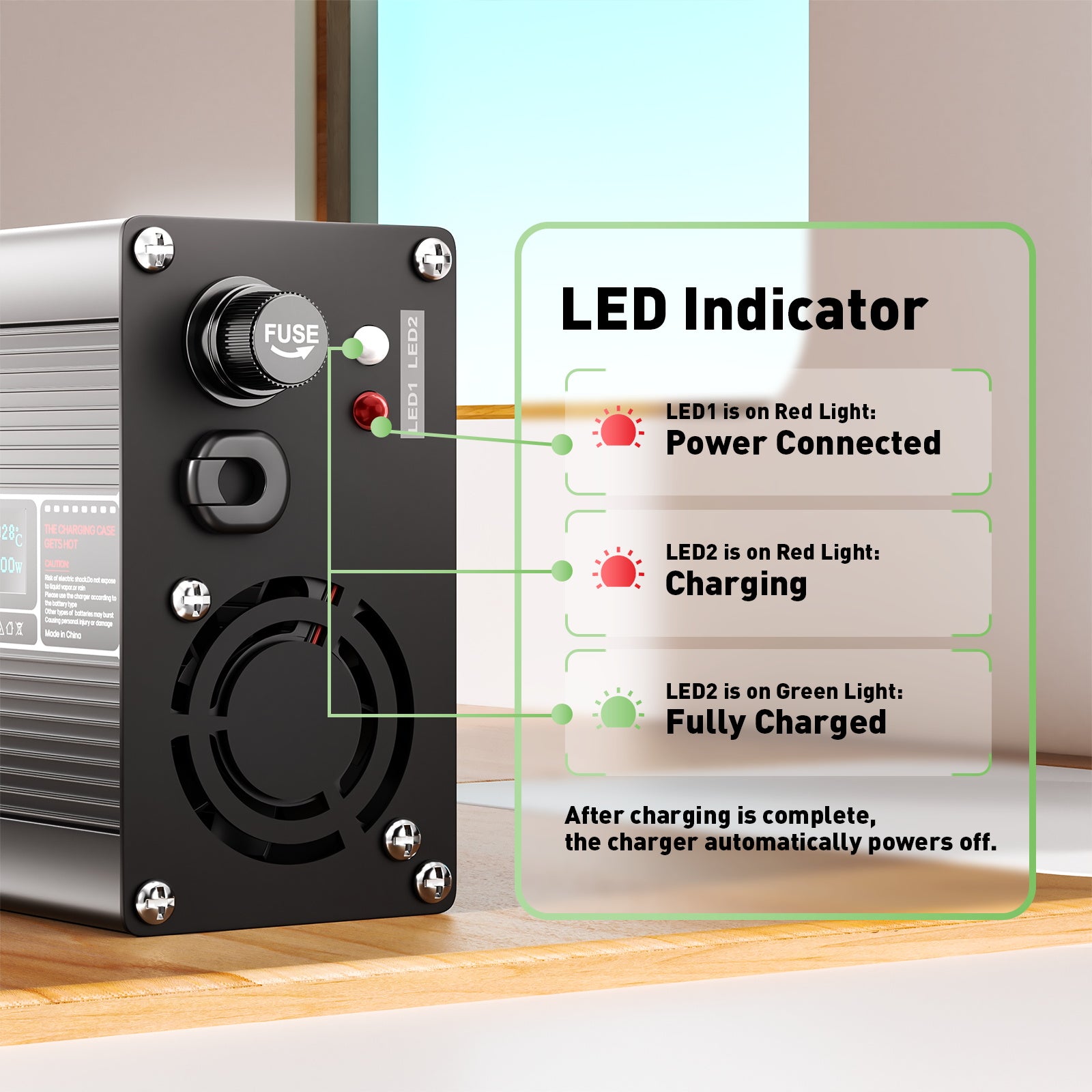 NOEIFEVO 84V 3.5A Lithium Battery Charger For 20S 74V Ebike Scooter Electic device Battery, Li-ion Lipo Battery Fast Charger