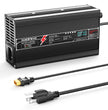 NOEIFEVO 42V 10A Lithium Battery Charger For 37V 10S Li-ion Lipo Battery, Automatic Cut Off, aluminum housing, LCD screen