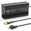 NOEIFEVO 42V 10A Lithium Battery Charger For 37V 10S Li-ion Lipo Battery, Automatic Cut Off, aluminum housing, LCD screen